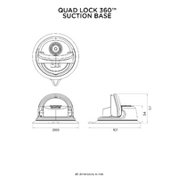 Quad Lock - 360 Base - Suction