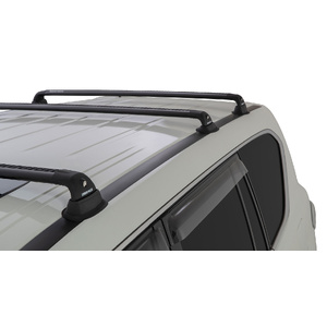 Rhino-Rack RVP28 Vortex RVP Black 3 Bar Roof Rack for NISSAN Patrol Y62 5DR 4WD (01/2012-12/2021)
