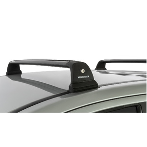 Rhino-Rack RVP50 Vortex RVP Black 2 Bar Roof Rack for MITSUBISHI Triton Gen5 MQ/MR Double Cab 4DR Ute (01/2015-12/2024)