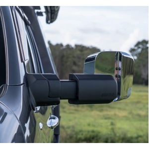 MSA 4x4 Towing Mirrors for Holden Colorado 2012 - 2020 (Black, Manual)