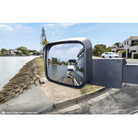 MSA 4x4 Towing Mirrors to suit Isuzu D-Max 2012 - 2020 with Black, Electric, Indicators 