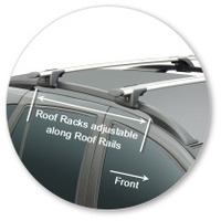 Prorack Silver 2 Bar Aero Through Bar kit to suit Renault Clio Sports Tourer 5dr Wagon (2007 - Current)