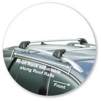 Prorack Black 2 Bar Aero Flush Bar kit to suit Skoda Superb 5dr Wagon (2009 - 2015)