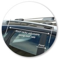 Prorack Silver 2 Bar Aero Rail Bar kit to suit Kia Sorento Panoramic 5dr SUV (2009 - 2014)