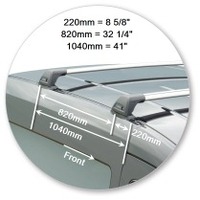 Prorack Silver 2 Bar Aero Flush Bar kit to suit Holden Combo XC 5dr Van (2001 - 2020)