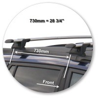 Prorack Black 2 Bar Aero Through Bar kit to suit Great Wall X240 5dr SUV (6/2011 - 2020)