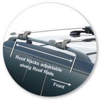 Prorack Silver 2 Bar Aero Through Bar kit to suit Mini Clubman 5dr Wagon (2008 - 2014)