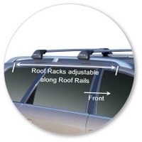 Prorack Silver 2 Bar Aero Flush Bar kit to suit Audi A6/S6/RS6 Allroad 5dr Wagon (1999 - 6/2005)