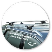 Prorack Silver 2 Bar Aero Through Bar kit to suit Skoda Superb 5dr Wagon (2009 - 2015)