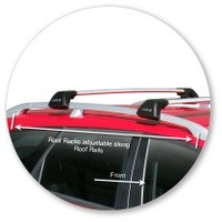 Prorack Silver 2 Bar Aero Flush Bar kit to suit Alfa Romeo 159 5dr Wagon (6/2006 - Current)