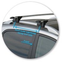 Prorack Black 2 Bar Aero Through Bar kit to suit SsangYong Korando 5dr SUV (2011 - 2019)