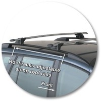 Prorack Silver 2 Bar Aero Through Bar kit to suit Citroen C4 Grand Picasso 5dr MPV (2006 - 2014)