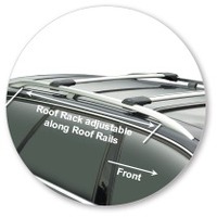 Prorack Silver 2 Bar Aero Rail Bar kit to suit Audi A4/S4/RS4 Avant 5dr Wagon (2001 - 2005)