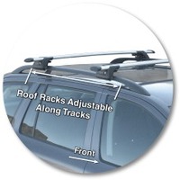 Prorack Silver 2 Bar Aero Through Bar kit to suit Skoda Octavia 5dr Wagon (2003 - 2007)