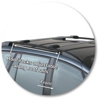 Prorack Silver 2 Bar Aero Rail Bar kit to suit Citroen C4 Grand Picasso 5dr MPV (2006 - 2014)