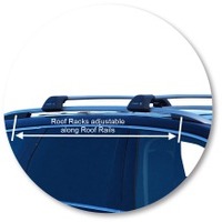 Prorack Silver 2 Bar Aero Flush Bar kit to suit Volkswagen Touareg 5dr SUV (2010 - 2014)