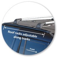 Prorack Silver 2 Bar Aero Flush Bar kit to suit Land Rover Discovery 3 5dr SUV (11/2004 - 2009)