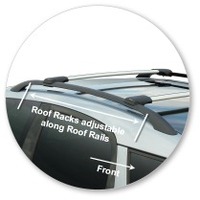 Prorack Silver 2 Bar Aero Rail Bar kit to suit Skoda Roomster 5dr MPV (2006 - Current)