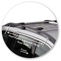 Prorack Silver 2 Bar Aero Rail Bar kit to suit Volvo XC90 5dr SUV (2003 - 2014)