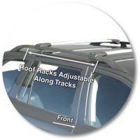 Prorack Silver 2 Bar Aero Rail Bar kit to suit Skoda Octavia 5dr Wagon (2003 - 2007)