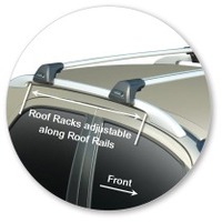 Prorack Silver 2 Bar Aero Flush Bar kit to suit Suzuki SX4 5dr Hatch (2006 - 2013)