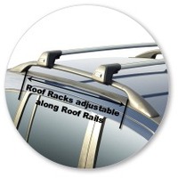 Prorack Silver 2 Bar Aero Flush Bar kit to suit Subaru Traviq 5dr MPV (2001 - 2004)