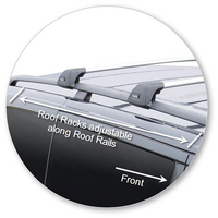 Prorack Silver 2 Bar Aero Flush Bar kit to suit Mercedes-Benz Viano 4dr Van (2003 - 2013)