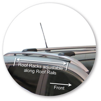 Prorack Silver 2 Bar Aero Rail Bar kit to suit Nissan Qashqai 5dr SUV (2014 - 2022)