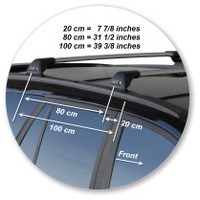 Prorack Black 2 Bar Aero Through Bar kit to suit Great Wall X200 5dr SUV (11/2009 - Current)