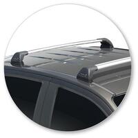 Prorack Silver 2 Bar Aero Flush Bar kit to suit Holden Colorado Crew Cab 4dr Ute (2012 - 2020)