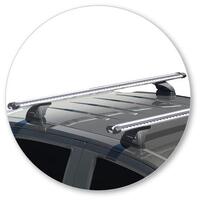 Prorack Silver 2 Bar Heavy Duty Through Bar kit to suit Holden Colorado Crew Cab 4dr Ute (2012 - 2020)