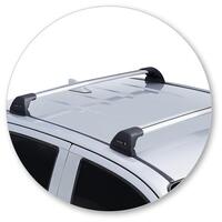 Prorack Silver 2 Bar Aero Flush Bar kit to suit Isuzu D-Max LS-U/LS-M Crew Cab 4dr Ute (2012 - 9/2020)