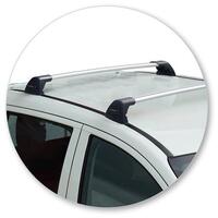 Prorack Silver 2 Bar Aero Flush Bar kit to suit Mitsubishi Triton Double Cab 4dr Ute (2015 - 1/2024)