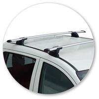 Prorack Black 2 Bar Aero Through Bar kit to suit Mitsubishi Triton Double Cab 4dr Ute (2015 - 1/2024)