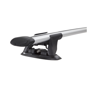 Yakima Silver 2 Bar Aero Thru Bar Rail Mount Crossbar Kit for Foton Sauvana 5dr SUV (03/2014 - 2020)