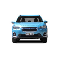 ECB Silver Hammertone BullBar with Bumper Lights to suit Subaru XV Inc Hybrid 05/17 - 09/20