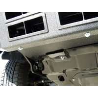 ECB Silver Hammertone BullBar with Bumper Lights to suit Nissan Navara D40 ST-X 550 2011 - 03/15