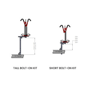 Gripsport Tilting Caravan 2 Bike Carrier with All Hoops