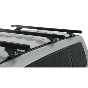 Rhino-Rack JA0672 Heavy Duty RLTP Trackmount Black 3 Bar Roof Rack for MITSUBISHI Pajero NM - NP LWB 4DR 4WD (05/2000-10/2006)