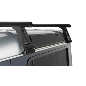 Rhino-Rack JA0804 Heavy Duty RL210 Black 2 Bar Roof Rack for LAND ROVER Defender 90 2DR 4WD (02/2010-12/2020)