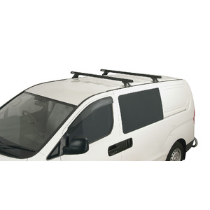 Rhino-Rack JA0815 Heavy Duty RLTF Trackmount Black 2 Bar Roof Rack for HYUNDAI iLoad 2DR Van (01/2008-12/2021)