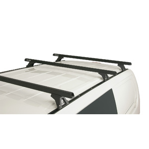 Rhino-Rack JA0821 Heavy Duty RLTF Trackmount Black 3 Bar Roof Rack for HYUNDAI iMax 5DR Van (01/2008-12/2021)
