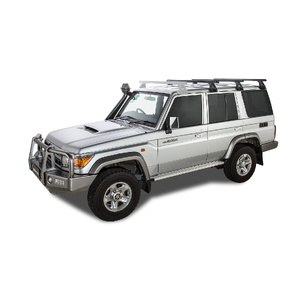 Rhino-Rack JA0834 Heavy Duty RL150 Black 3 Bar Roof Rack for TOYOTA Land Cruiser 76 Series 4DR 4WD (03/2007-Current)
