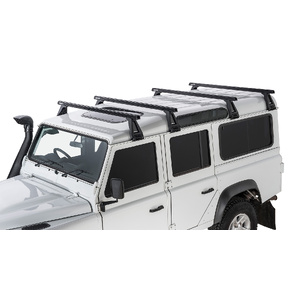 Rhino-Rack JA0850 Heavy Duty RL210 Black 4 Bar Roof Rack for LAND ROVER Defender 110 (incl. Hard Top) 4DR 4WD (03/1993-12/2020)