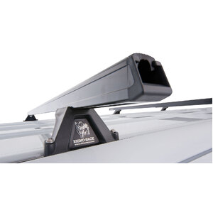 Rhino-Rack JA0979 Heavy Duty RLTF Black 3 Bar Roof Rack for VOLKSWAGEN Crafter MWB (Low Roof) 2DR Van (02/2007-12/2017)