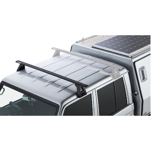 Rhino-Rack JA2722 Vortex RL150 Black 1 Bar Roof Rack for TOYOTA Land Cruiser 79 Series Double Cab 4DR 4WD (01/2007-12/2023)