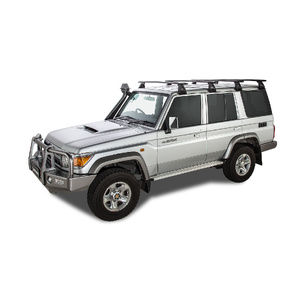 Rhino-Rack JA2787 Vortex RL150 Black 4 Bar Roof Rack for TOYOTA Land Cruiser 76 Series 4DR 4WD (03/2007-Current)