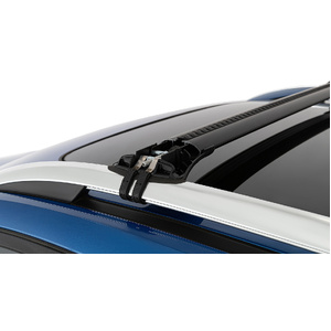 Rhino-Rack JA7970 Vortex StealthBar Black 2 Bar Roof Rack for MG ZS Gen1 With Raised Rail 5DR SUV (01/2017-12/2023)