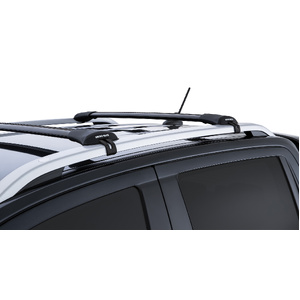 Rhino-Rack JA7971 Vortex StealthBar Black 2 Bar Roof Rack for FORD Ranger Wildtrak Gen 2 (P703) Double Cab (With Roof Rails) 4DR Ute (01/2022-Current)