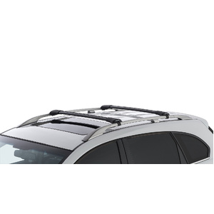 Rhino-Rack JA7973 Vortex StealthBar Black 2 Bar Roof Rack for SKODA Karoq Gen 1 With Raised Rail 5DR SUV (01/2018-Current)